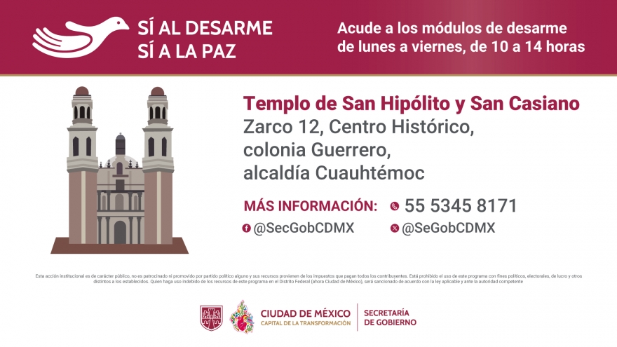 Sí al desarme, sí a la paz